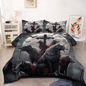 Gothic Comforter Set Queen Size